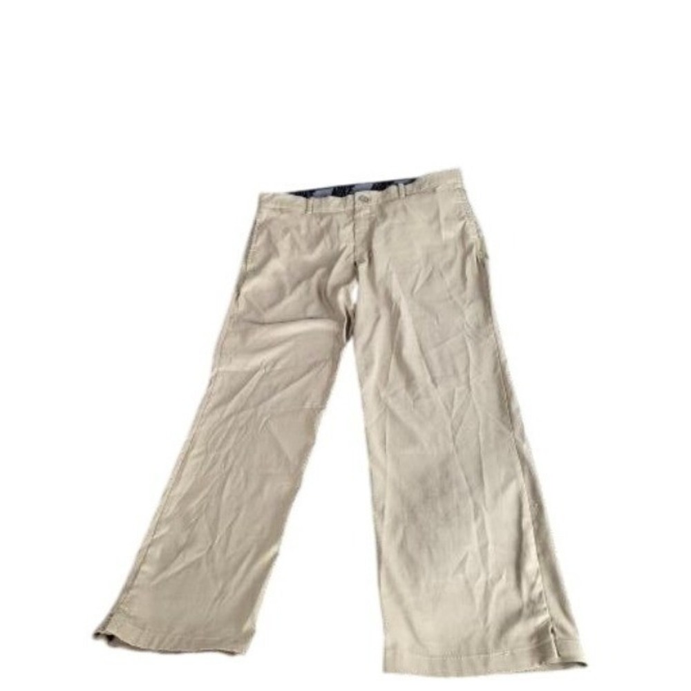 Nike Flex Golf Pants Mens 38x30 Khaki Tan Dri-Fit Chino‎ Casual Sportswear Flat